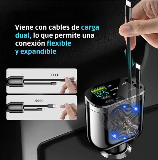 Cargador Adaptador de Carro 5 en 1